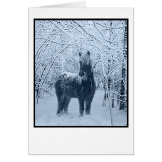 Caballo de nieve de invierno