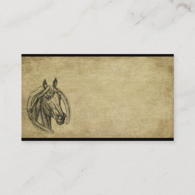 Caballo de Ol y tarjetas de visitas remilgadas de (Anverso)