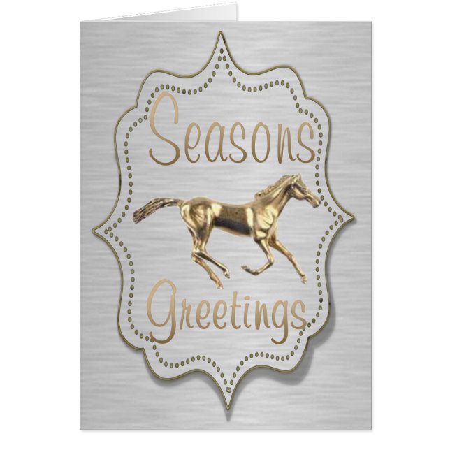 Caballo de oro occidental sobre plata (Frente)