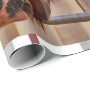 Caballo de papel de envolvimiento brillante