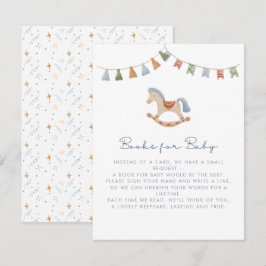 Caballo de Rocking acuático, tarjeta de libros par