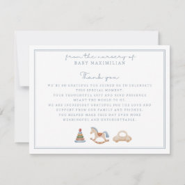 Caballo de Rocking, desde el vivero de, tarjeta de