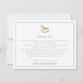 Caballo de Rocking, desde el vivero de, tarjeta de