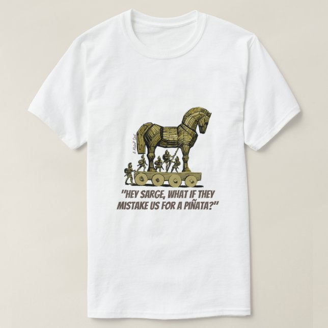 Caballo de Troya - Una camiseta de MisterP (Diseño del anverso)