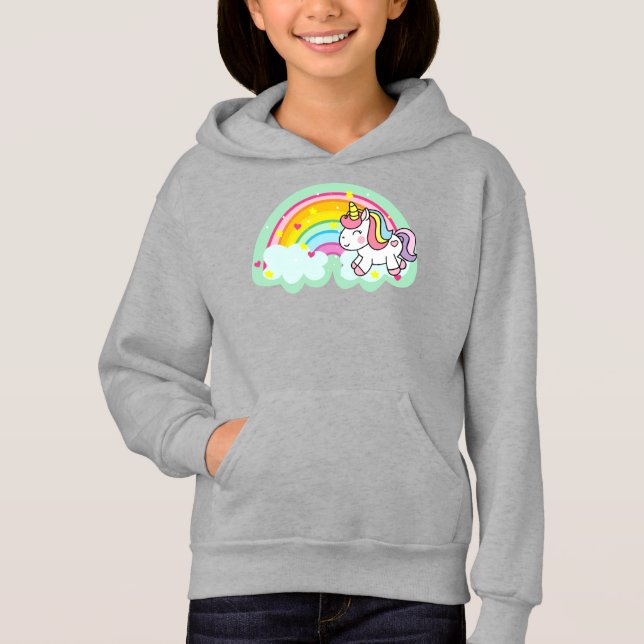 Caballo de unicornio con Personalizado arcoiris 24 (Anverso)