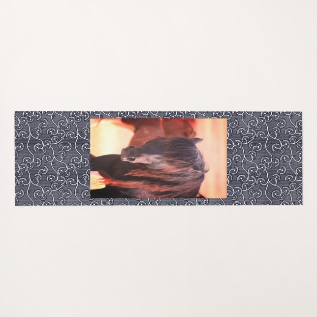 CABALLO DE Yoga Mat WILD DE UTAH (Reverso (horizontal))
