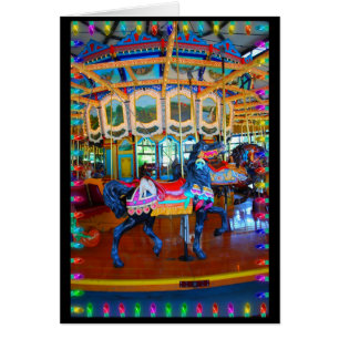 Caballo del carnaval en negro