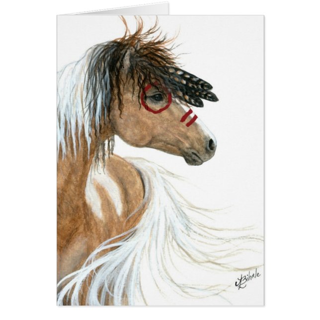 Caballo del Pinto por la tarjeta de nota del (Frente)