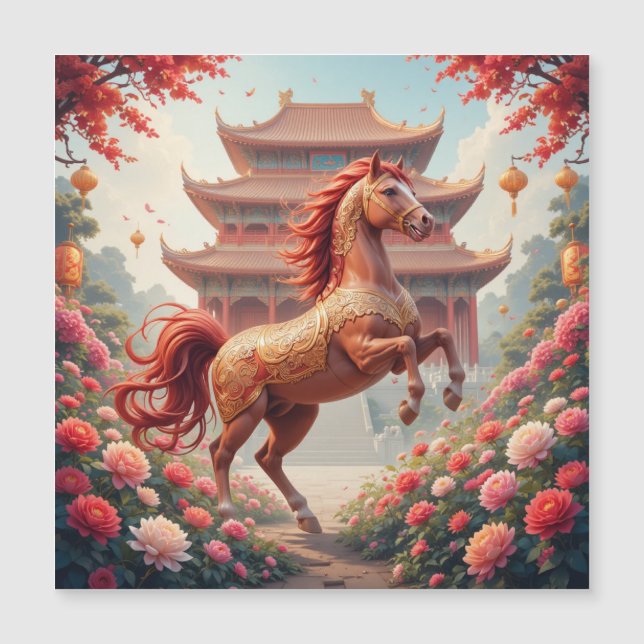 Caballo en año de china  (Anverso)