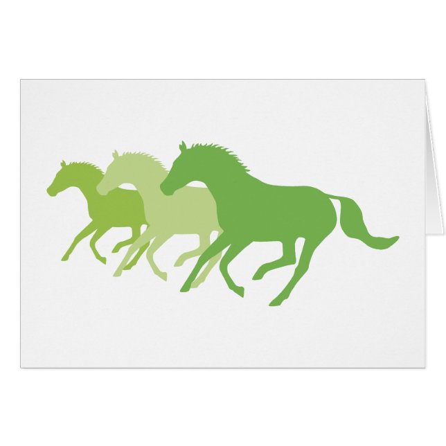 Caballo en marcha (verde) (Anverso (Horizontal))