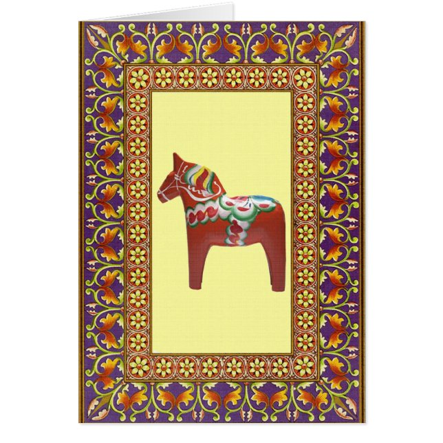 Caballo enmarcado de Dalarna (Frente)