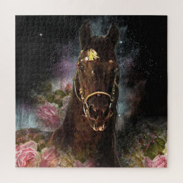 Caballo Friesiano de Belleza Negra - Rompecabezas