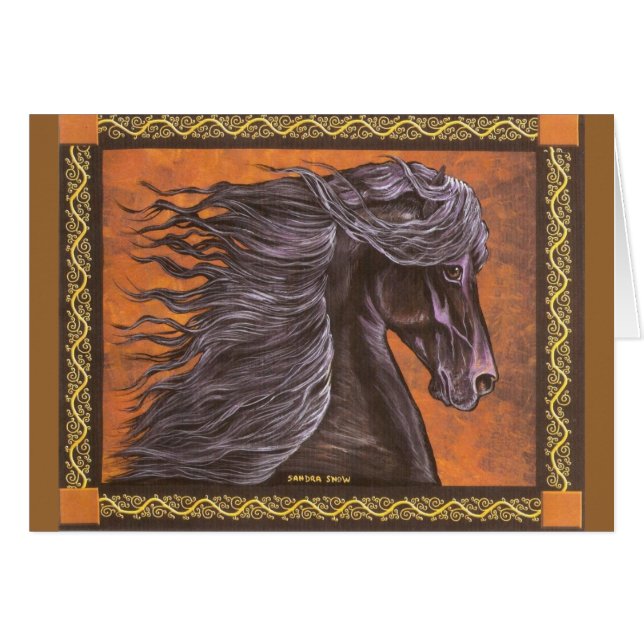 Caballo frisio (Anverso (Horizontal))