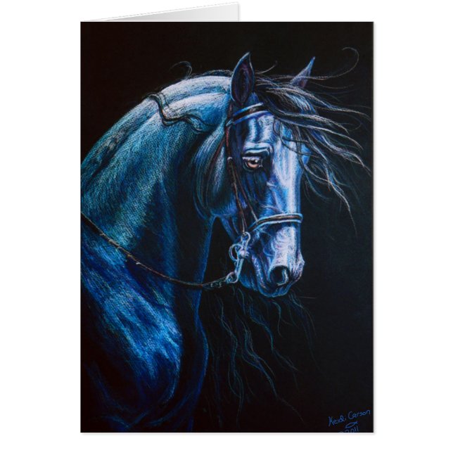 Caballo frisio (Frente)