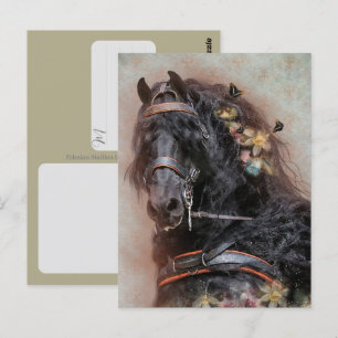 Caballo Frisón - Tarjeta postal