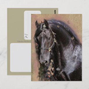 Caballo Frisón - Tarjeta postal