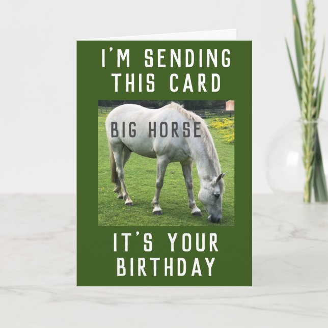 Caballo grande es tu tarjeta de cumpleaños (Anverso)