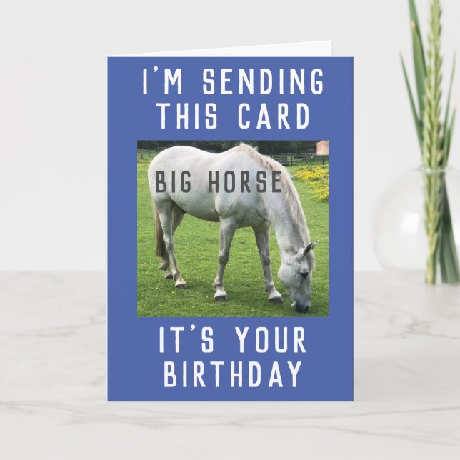 Caballo grande es tu tarjeta de cumpleaños (Anverso)