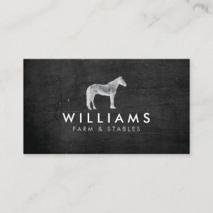 Caballo gris - cultivando, tarjeta de visita