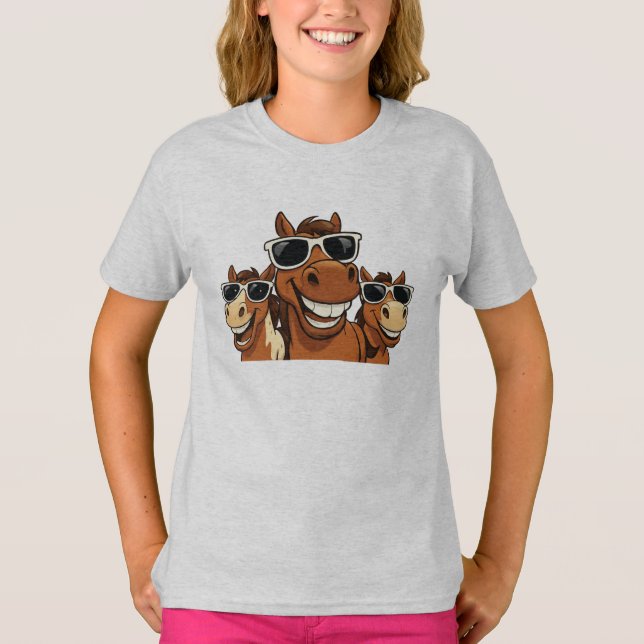 Caballo Guay con camiseta sombreada (Anverso)