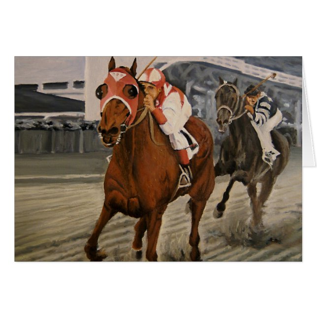 Caballo Hermoso Deleita a Propietarios en Carrera  (Anverso (Horizontal))