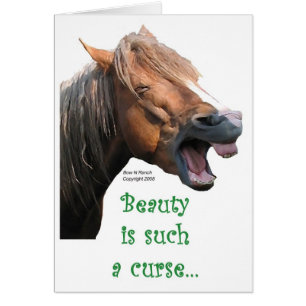 Caballo humorístico: La belleza es una maldición