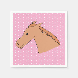Caballo lindo en servilleta de papel de fondo de l