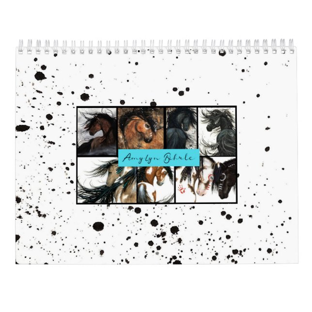 Caballo Majestuoso por calendario bihrile (Reverso)