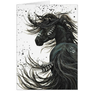 Caballo majestuoso por la tarjeta de BihrLe