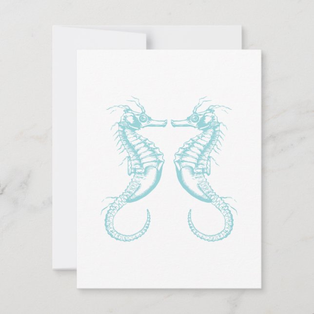 Caballo marino náutico vintage (Anverso)