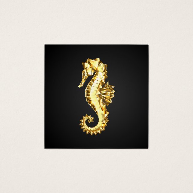 Caballo marino polígono de oro (Anverso)