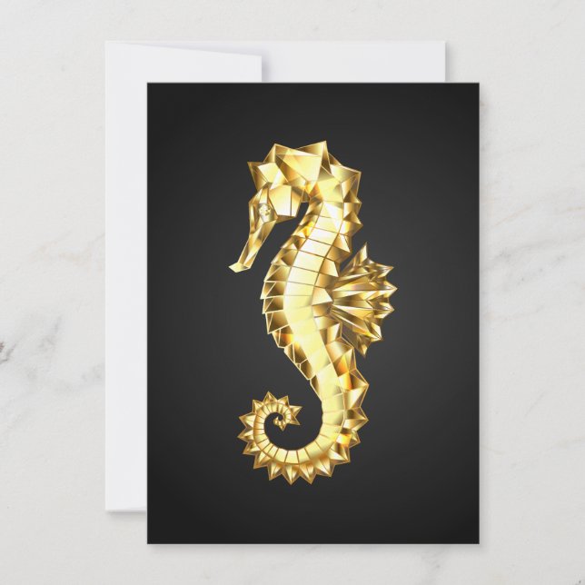 Caballo marino polígono de oro (Anverso)