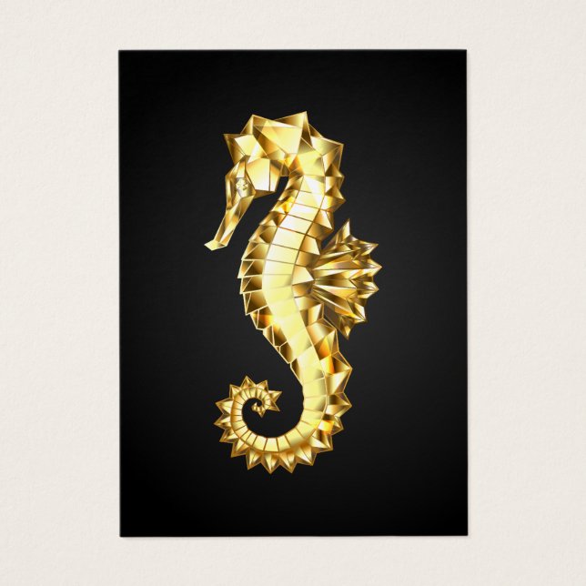 Caballo marino polígono de oro (Frente)