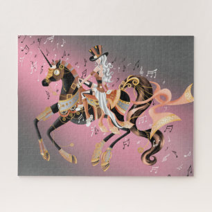 Caballo Mecánico Steampunk y rompecabezas Lady Jig