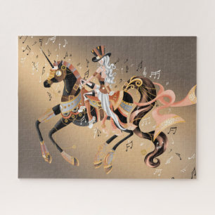 Caballo Mecánico Steampunk y rompecabezas Lady Jig