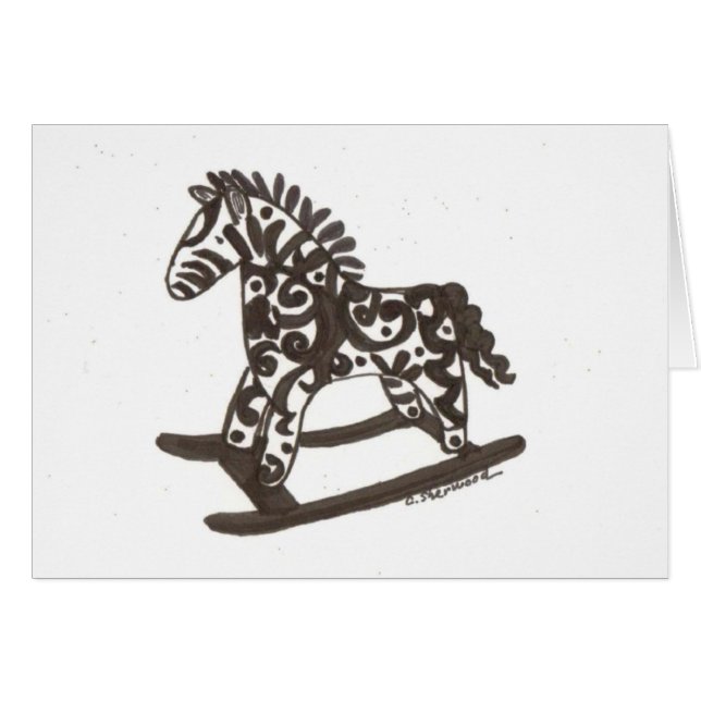 Caballo mecedora del diseñador (Anverso (Horizontal))