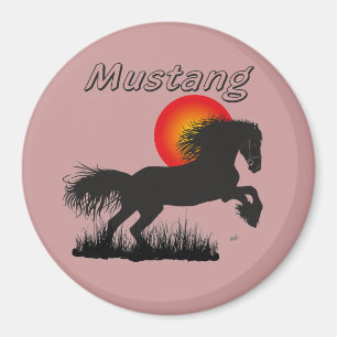 Caballo - mustang imán
