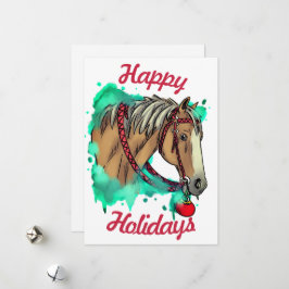 Caballo navidad con bola