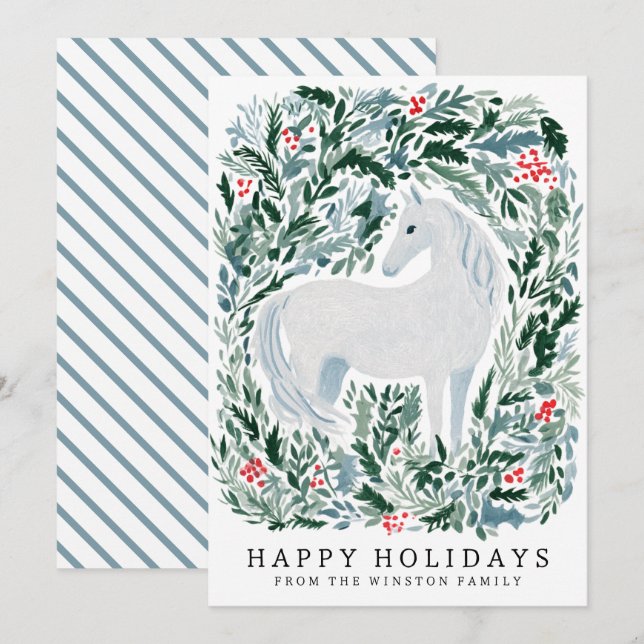 Caballo Navidad Ecuestre Moderno (Anverso / Reverso)