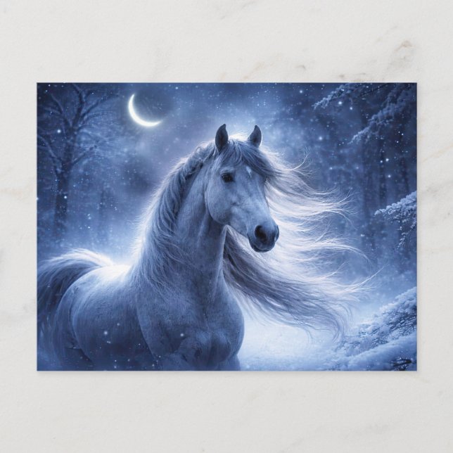 Caballo Navidad Noche Yule (Anverso)