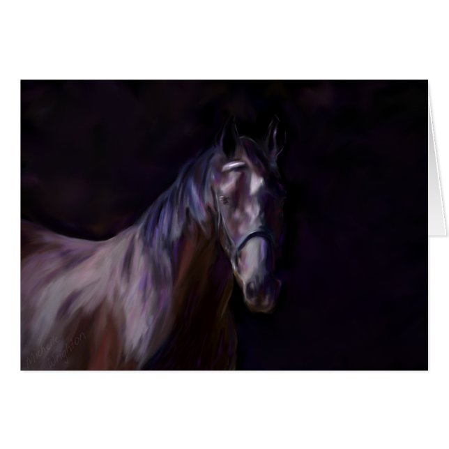 Caballo oscuro (Anverso (Horizontal))