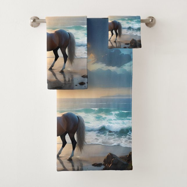 Caballo Palomino En La Playa, (In situ)