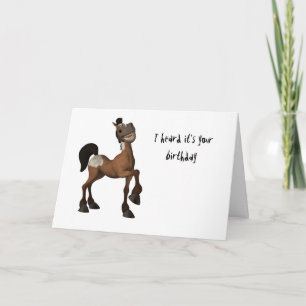 Caballo personalizado - Oí que es tu tarjeta de cu