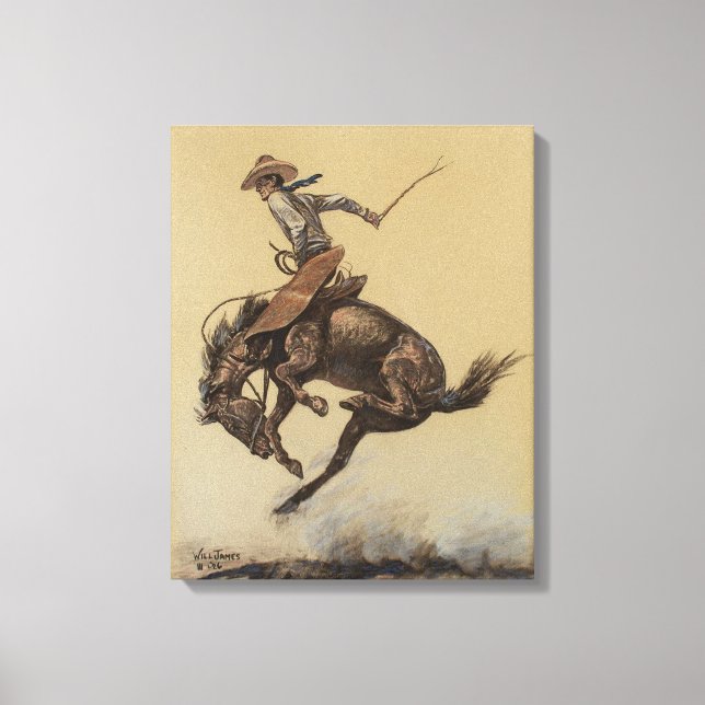 “Caballo que se encabrita” Arte Occidental de Will (Anverso)
