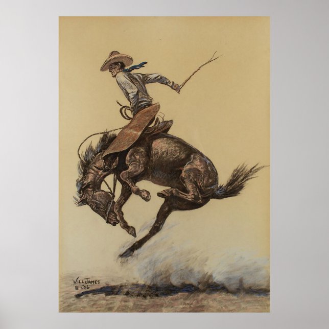 “Caballo que se encabrita” Arte Occidental de Will (Frente)