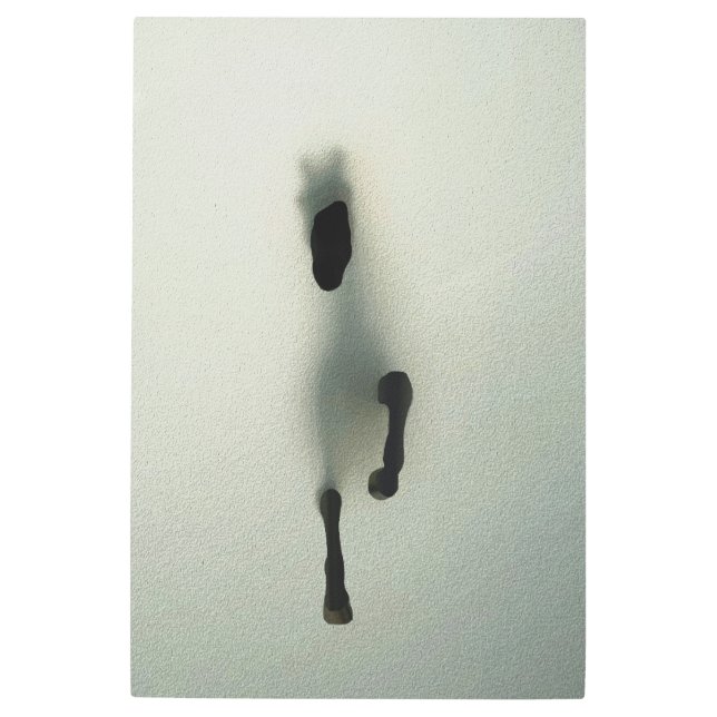 Caballo resbalando por la niebla - Arte abstracto (Anverso)
