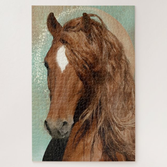 Caballo Rojo - Rompecabezas (Vertical)