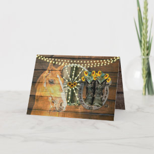 Caballo Rústico Sunflowers Wagon Wheboy Boots