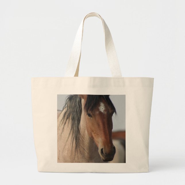 CABALLO SALVAJE DE LA BOLSA DE UTAH JUMBO TOTE (Frente)