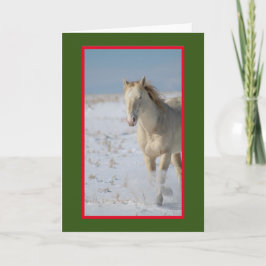 CABALLO SALVAJE DE UTAH EN LA Tarjeta NAVIDADES DE